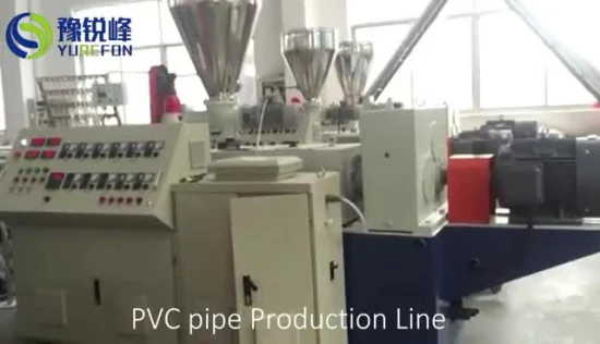 Máquina de extrusão de tubos de dupla cavidade de PVC / linha de produção de tubos de plástico