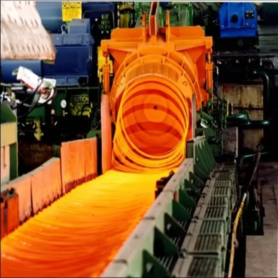 Linha de produção automática de laminação a quente para vergalhão de aço deformado/máquina de fabricação de barras tmt