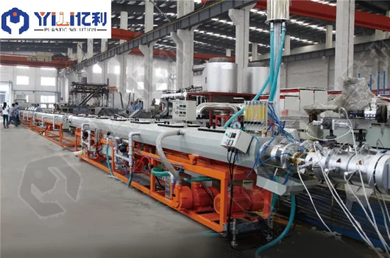 HDPE PE PP PPR Máquina para fabricação de tubos Irrigação de plástico Abastecimento de água Tubo de energia Linha de produção de tubos