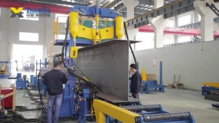 Montagem automática Soldagem Endireitamento de estrutura de aço Máquina integral de viga H