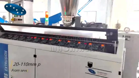 Linha de extrusão de plástico para máquina de tubos de PVC Linha de produção de tubos UPVC alta automática para linha de extrusão de tubos de PVC